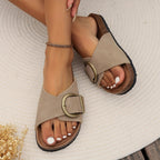 Orthopaedic Flat Sandals | Adjustable Buckle Straps for All-Day Comfort & Everyday Wear