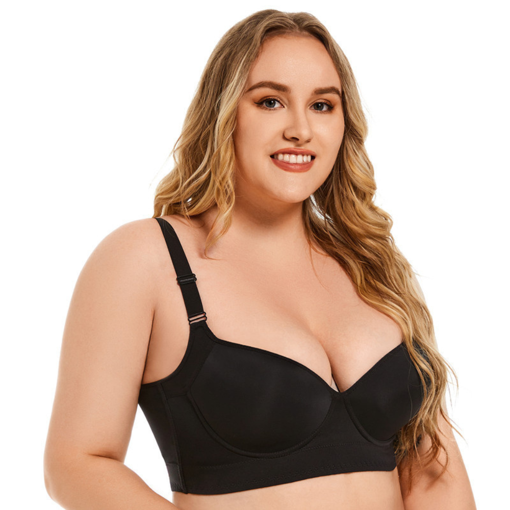 Magic Back Smoothing Push-Up Bra | Full Bust Lifted, Adjustable Straps & Comfortable for Everyday Wear