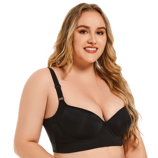 Magic Back Smoothing Push-Up Bra | Full Bust Lifted, Adjustable Straps & Comfortable for Everyday Wear