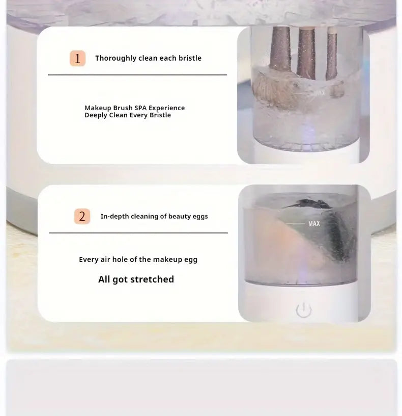 Electric Makeup Brush Cleaner | Fast & Effective Cleaning Device