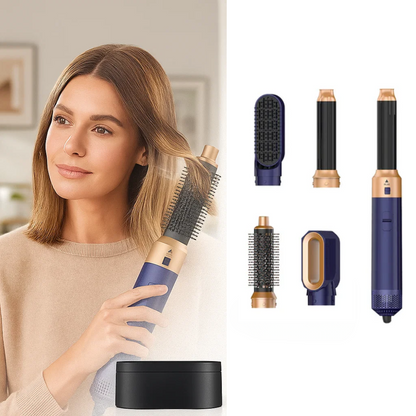 5 in 1 Hair Styler | Curling, Straightening & Drying with Coanda Effect for All Hair Types