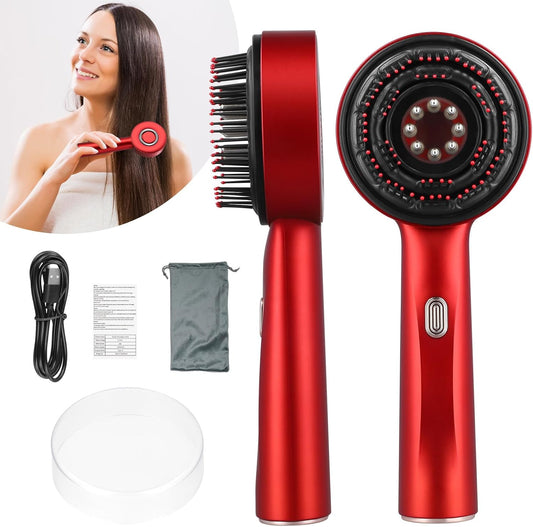 3-in-1 Electric Scalp Massager | Waterproof, Red Light Therapy & Portable for Relaxation and Hair Care