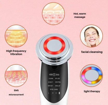 EMS Microcurrent Face Lift Device | Anti-Wrinkle, Skin Tightening & Red Light Therapy for Facial Toning