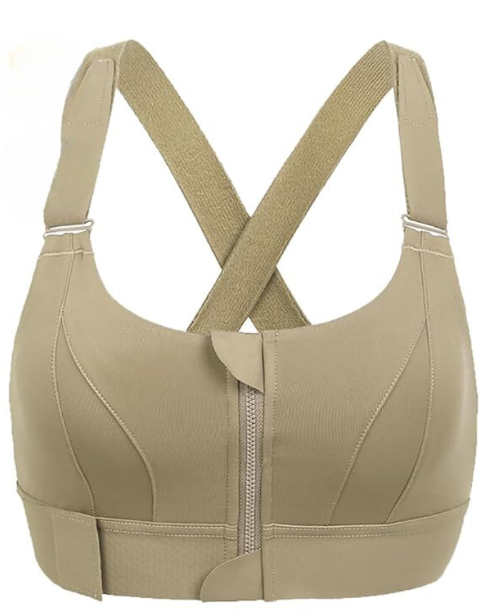 Adjustable Supportive Sports Bra for High-Impact Workouts & Running - Comfortable Fit for All Sizes