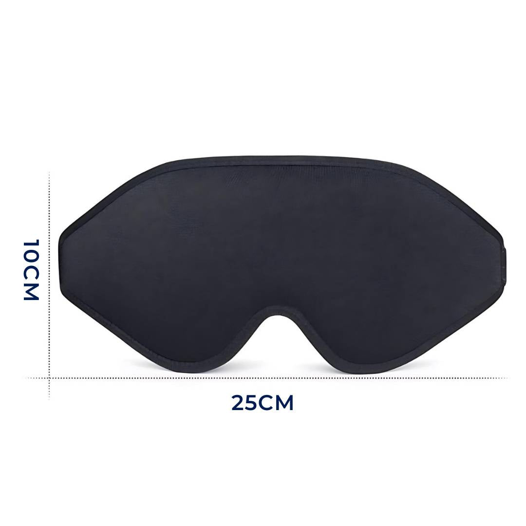 3D Light Blocking Sleep Eye Mask with Adjustable Strap for Travel, Meditation, Insomnia Relief, and Deep Sleep
