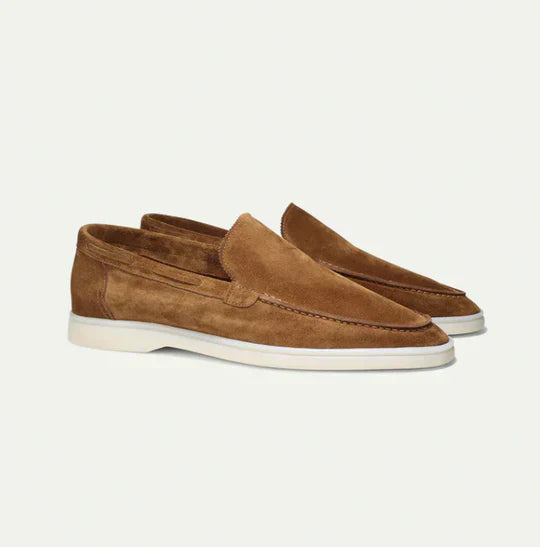 Classic Men's Loafers - 'Old Money' Style Leather Slip-On Shoes for Formal & Casual Wear