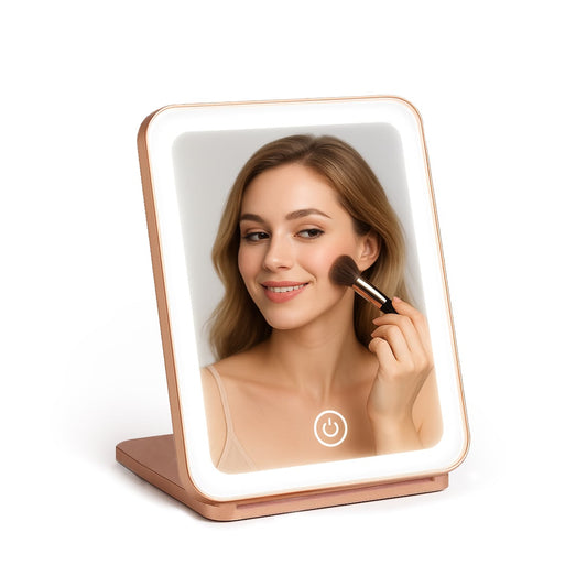 Cosmetic Mirror with 3 Light Settings | Touch Sensor, USB Rechargeable & Ideal for Makeup Application