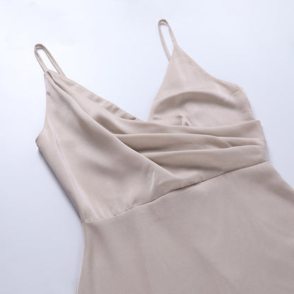 Satin Summer Dress | Lightweight, Breathable & Perfect for Beach Days and Evening Outings