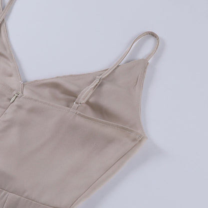 Satin Summer Dress | Lightweight, Breathable & Perfect for Beach Days and Evening Outings