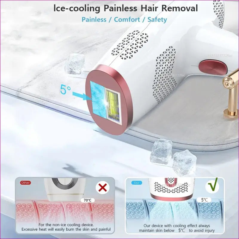 Profesional IPL Laser Hair Removal Machine - Effective Home Hair Trimmer Removal Tool