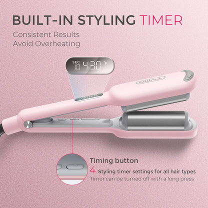 Curling Iron for Beach Waves | 25mm Ceramic Barrel, Adjustable Heat – Best Hair Waver for Effortless Curls & Mermaid Waves