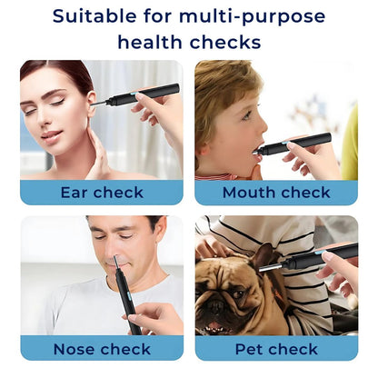 Earwax Removal Tool with LED Camera | Safe, Soft Tips for Gentle Ear Cleaning and Monitoring Ear Health