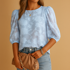 Floral Women's Top with Flattering Fit and Stylish Design - Perfect for Everyday Wear