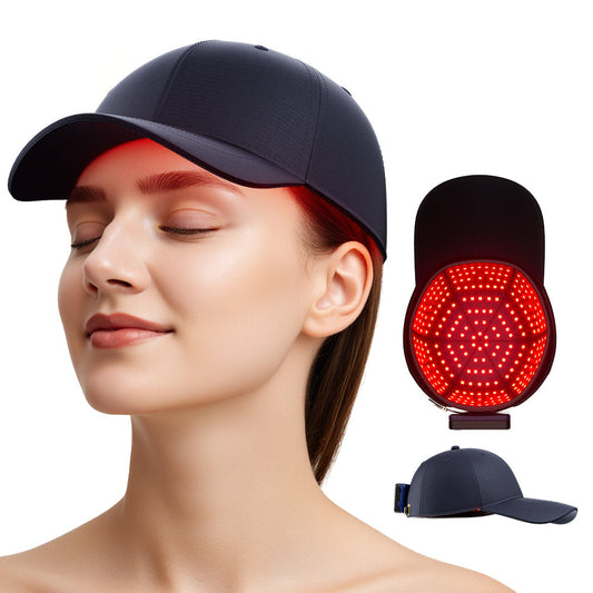 LED Red and Blue Light Therapy Cap | Wireless, Full-Head Coverage for Hair Regrowth and Scalp Care at Home or On-the-Go