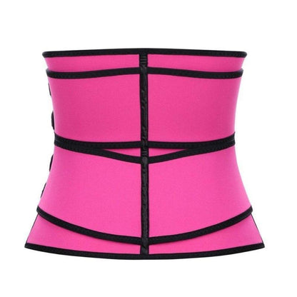 Women's Latex Waist Trainer | Double Compression Straps & Zipper for High-Intensity Workouts
