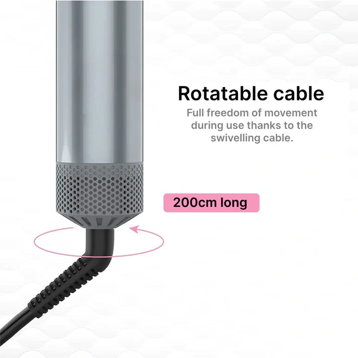 5-in-1 Hair Styler & Curling Iron | Hot Air Brush Multistyler with Attachments for Waves, Volume & Curls – Fast Heat, Easy for Beginners