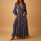 Long Boho Dress for Women - Comfortable Fit, Lightweight Fabric, Perfect for Summer Wear