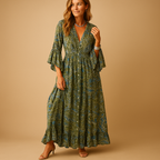 Long Boho Dress for Women - Comfortable Fit, Lightweight Fabric, Perfect for Summer Wear