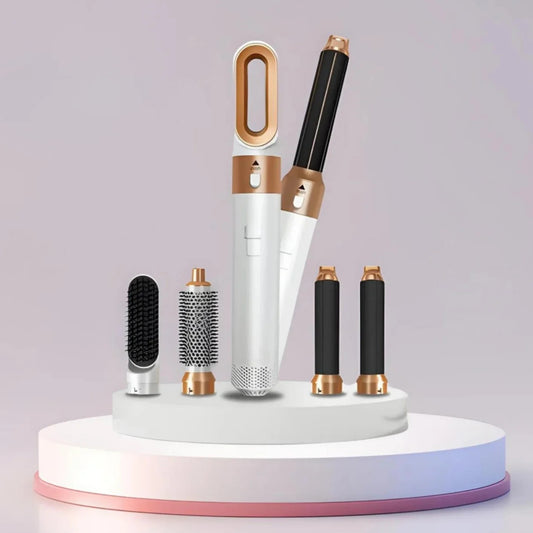 Luxurious 5 in 1 Hair Styler - Premium Auto Curling Tool for Thick Hair