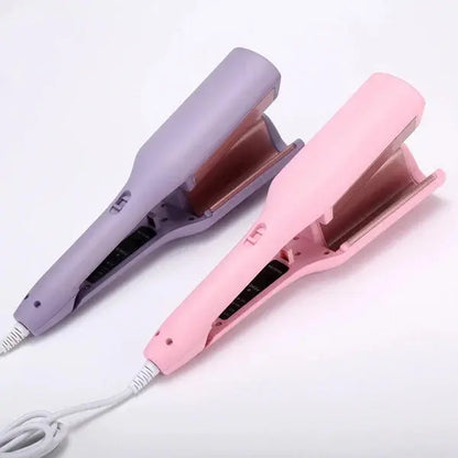 Portable Hair Straightener Brush & Crimper | On-the-Go Styling Tool