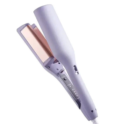 Portable Hair Straightener Brush & Crimper | On-the-Go Styling Tool