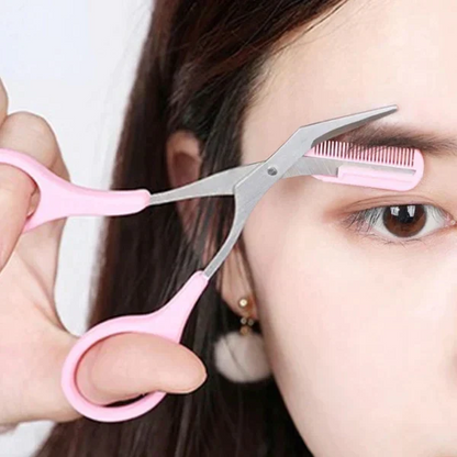 Eyebrow Scissors | High-Precision Stainless Steel Blades & Ergonomic Design for Perfectly Shaped Eyebrows