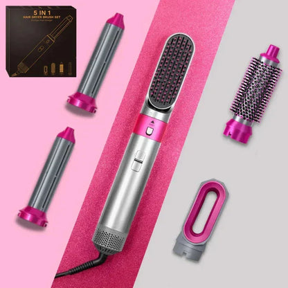 5 in 1 Hair Styler Pro | Advanced Heat Technology for Beachy Waves, Bouncy Curls & Smooth Finish at Home
