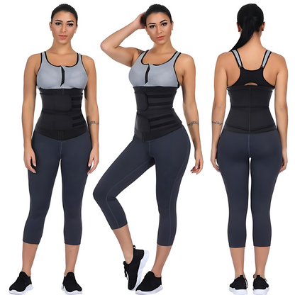 Cross Compression Shaper | Waist Trainer with Adjustable Support