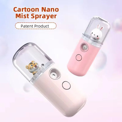 MysticMist™ | Mini USB Facial Steamer & Nebulizer | 30ML Hydrating Nano Spray for Moisturizing Skin Care & Beauty Treatment