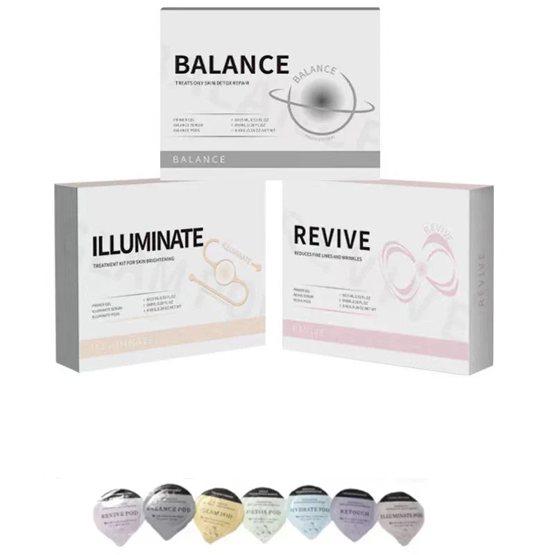 AetherGlow™ | Detox Hydration Facial Serum Pods & Spa Oxygen Bubble Machine for Skincare & Beauty Treatments