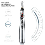 5-in-1 Electric Deep Tissue Massage Pen for Muscle Relaxation - 9 Gears Body & Back Massager for Tired Muscles - Ideal for Men & Women