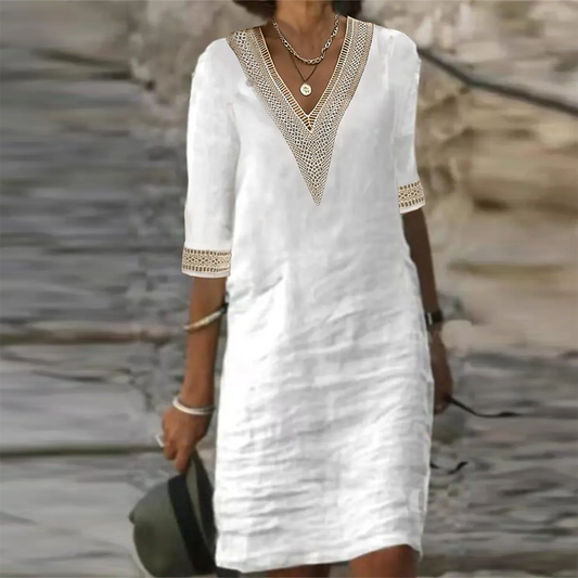 Linen Summer Dress for Women | Breathable, Comfortable & Ideal for Casual Outings and Elegant Events