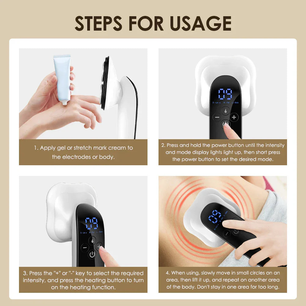 4-in-1 LED Infrared Cellulite Massager | Target Stubborn Areas for Smoother, Firmer Skin