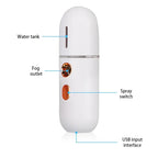 AetherMist™ | Mini Portable Humidifier & Nano Mister Facial Steamer Device for Hydrating Skin & Beauty Care