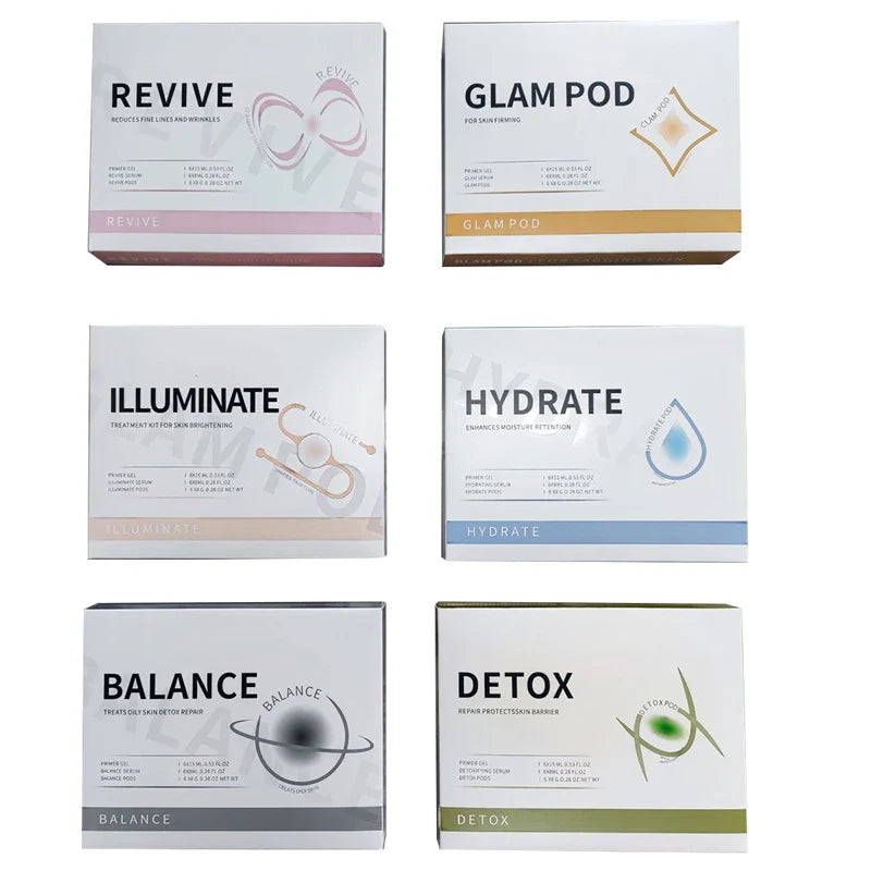 AetherGlow™ | Detox Hydration Facial Serum Pods & Spa Oxygen Bubble Machine for Skincare & Beauty Treatments