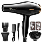 2200W Professional Ionic Hair Dryer with Fast Heating & Hot/Cold Settings for Quick Drying & Styling