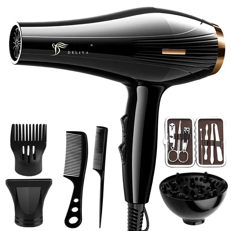 2200W Professional Ionic Hair Dryer with Fast Heating & Hot/Cold Settings for Quick Drying & Styling