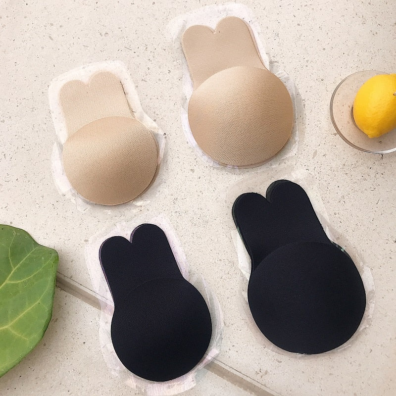 Adhesive Push-Up Bra | Invisible, Skin-Friendly Silicone & Comfortable for Backless Dresses