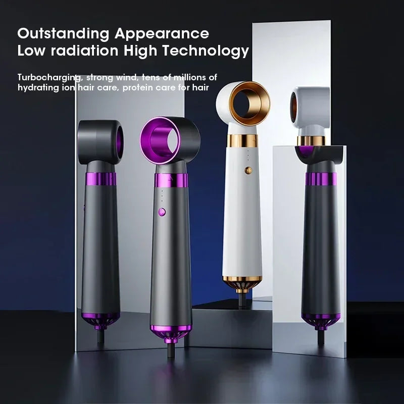 5-in-1 Negative Ion Hair Dryer and Hot Cold Air Styler Comb for Professional Hair Care and Fast Drying