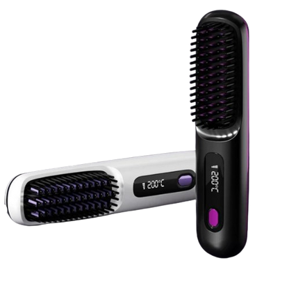 Portable hair straightener | Beauty korean hair styler | Heating hairbrush