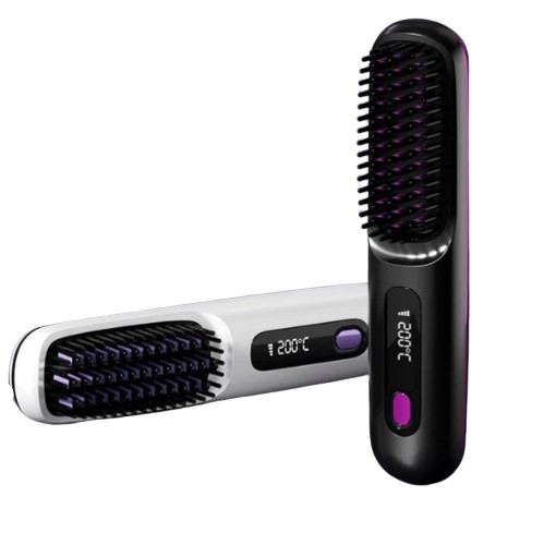 Portable hair straightener | Beauty korean hair styler | Heating hairbrush