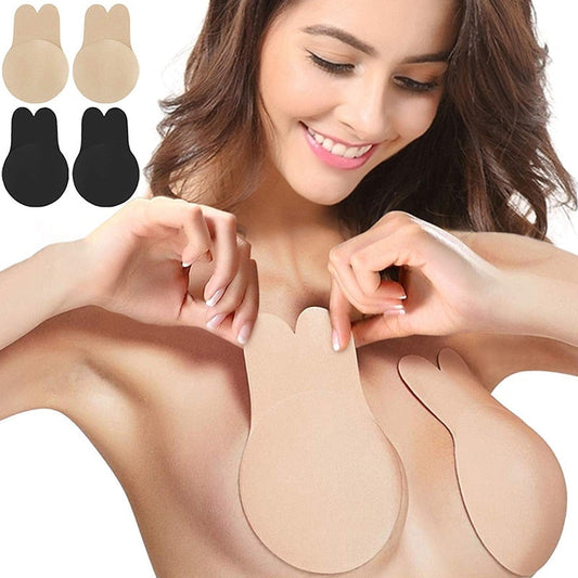 Adhesive Push-Up Bra | Invisible, Skin-Friendly Silicone & Comfortable for Backless Dresses