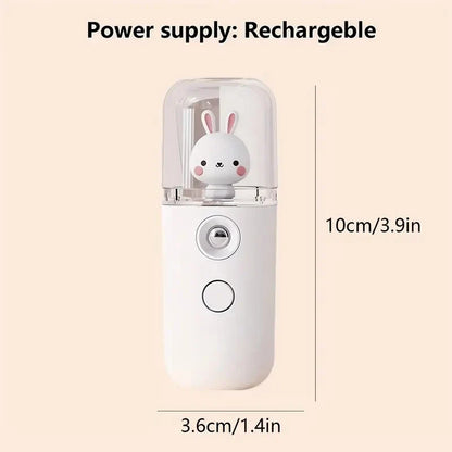 MysticMist™ | Mini USB Facial Steamer & Nebulizer | 30ML Hydrating Nano Spray for Moisturizing Skin Care & Beauty Treatment