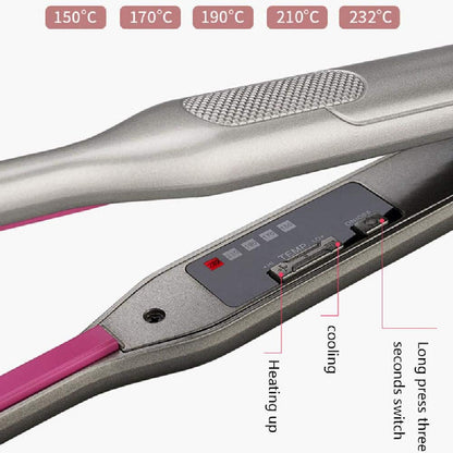 Mini Hair Straightener | Ultra-Thin Ceramic Plates, Fast Heating 150℃-232℃ for Short Hair Styling