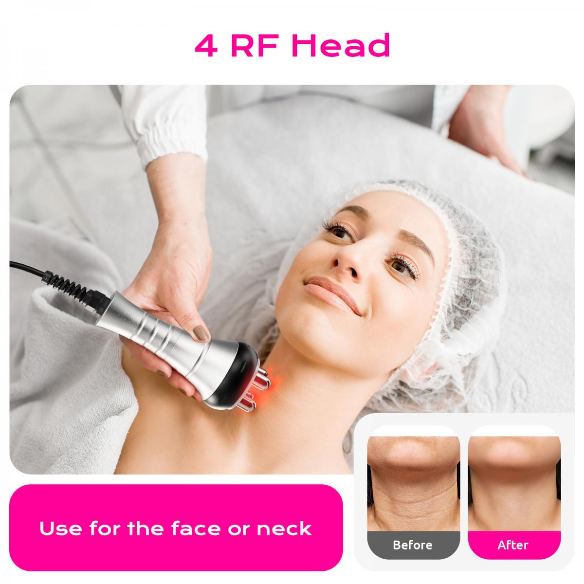 Ultrasonic RF Therapy for Face and Body - 3-in-1 Body 40KHZ Contouring Machine for Slimming and Sculpting