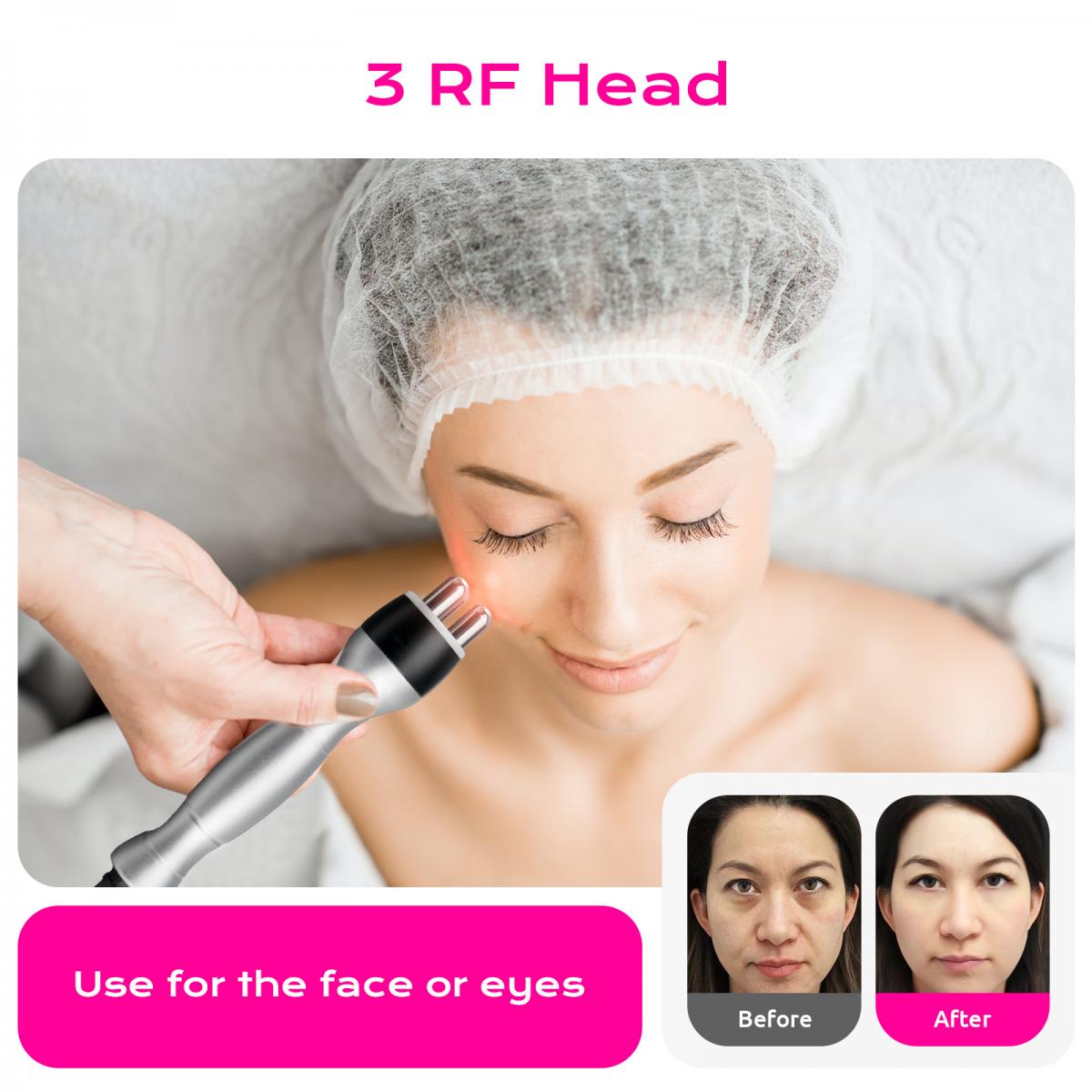 Ultrasonic RF Therapy for Face and Body - 3-in-1 Body 40KHZ Contouring Machine for Slimming and Sculpting
