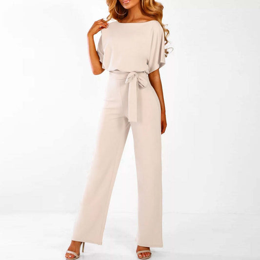 Women's Dark Blue Jumpsuit | Comfortable, Feminine & Ideal for Dining Out and Special Occasions