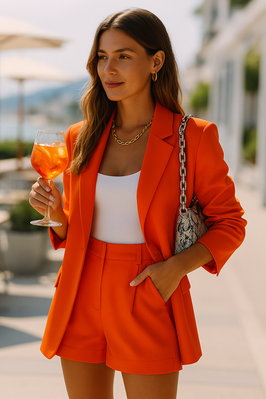 Summer Blazer & Shorts Set | Comfortable, Modern Design & Versatile for Office and Casual Outings