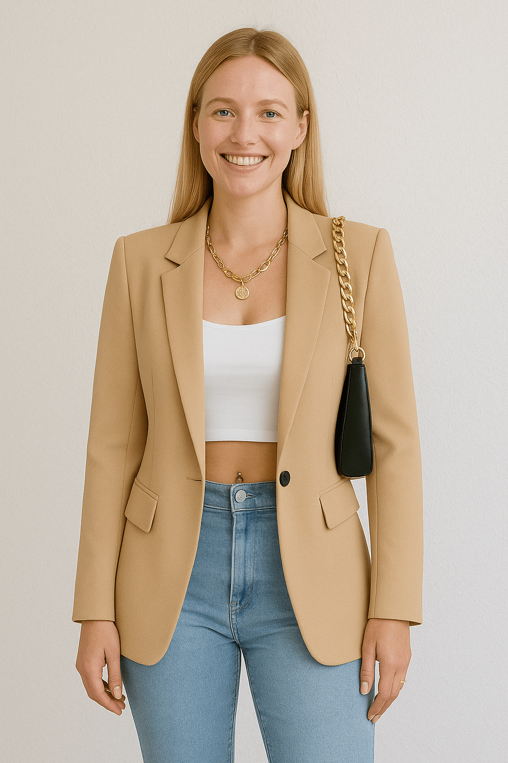 Florenzia Fashion Blazer for Women – Streetwear Style, Lightweight, Available in Various Sizes