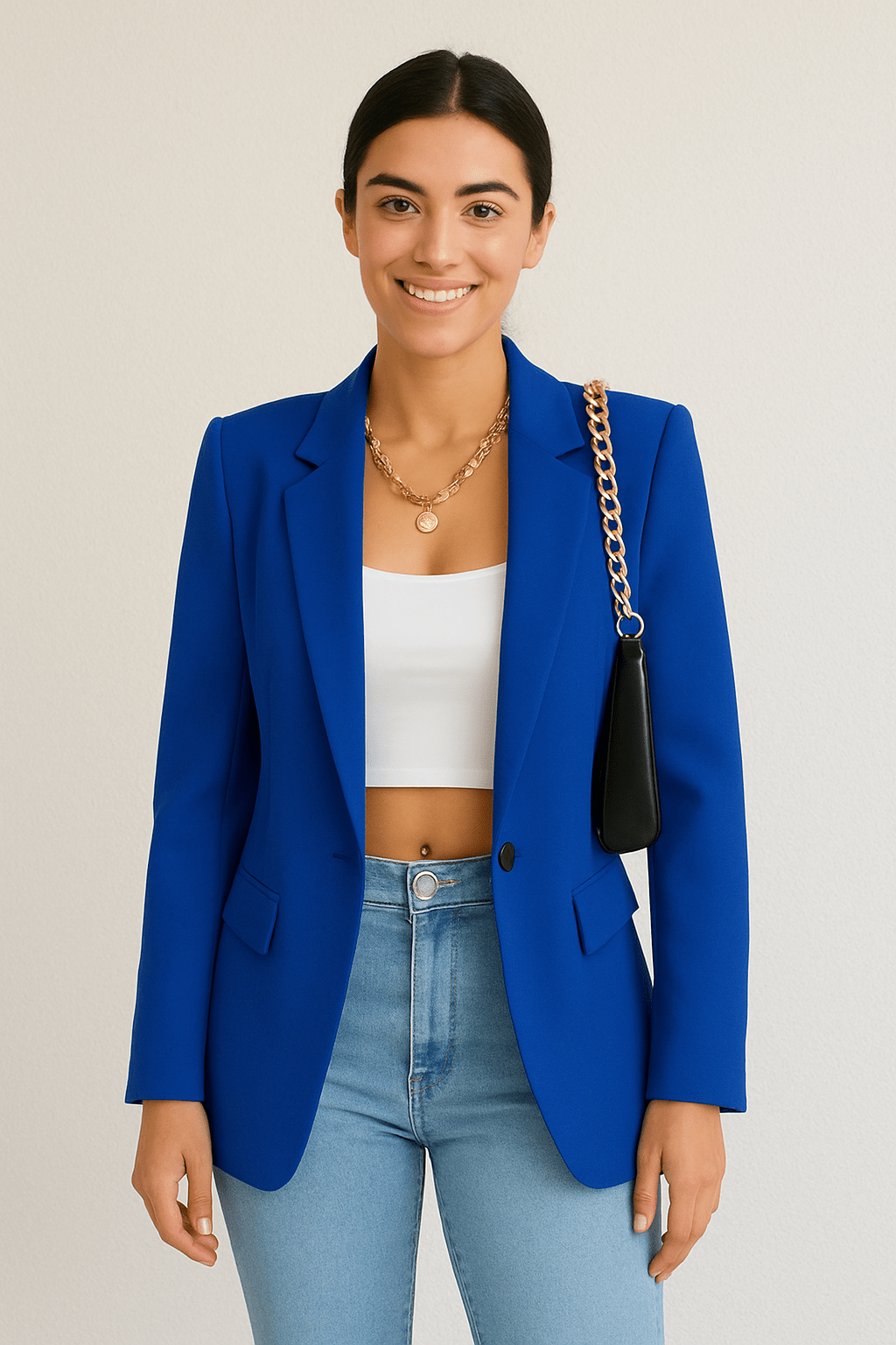 Florenzia Fashion Blazer for Women – Streetwear Style, Lightweight, Available in Various Sizes